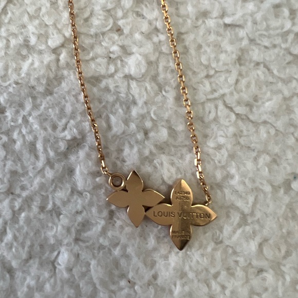 Louis Vuitton star Blossom Double Diamond Necklace Rose Gold - Picture 3 of 8
